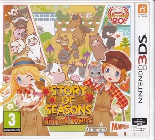 Story of Seasons Trio of Towns - Nintendo 3DS Spil - (A Grade) (Genbrug)